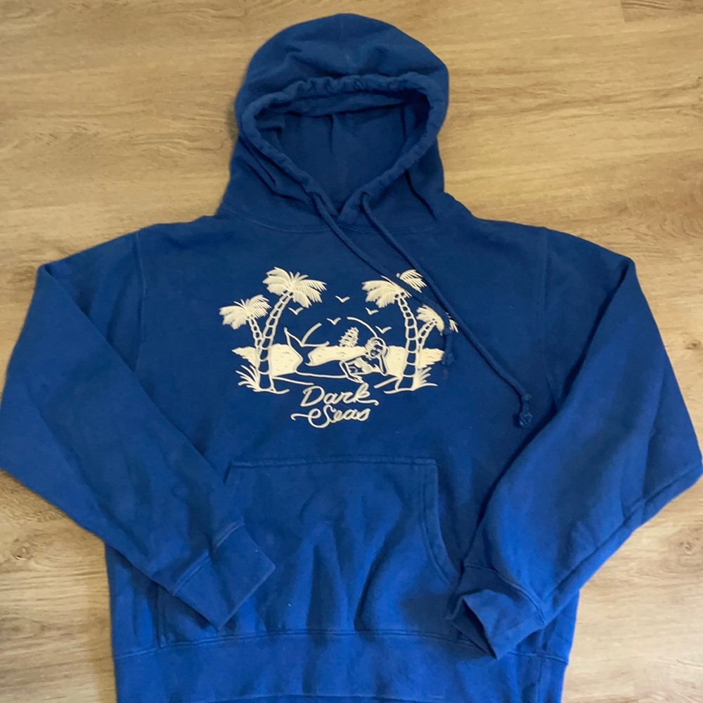 Zumiez Dark Seas palm beach royal blue hoodie